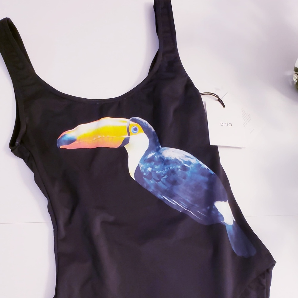 NEW Anthro ONIA | Toucan Placement High Cut Leg - Picture 3 of 8